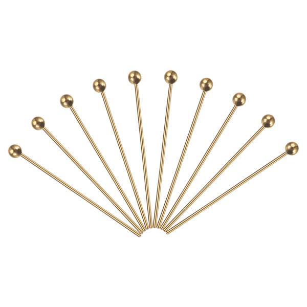PATIKIL 200個 ローズゴールド ボールヘッドピン 20mmワイヤーヘッドピン 20ゲージ ...