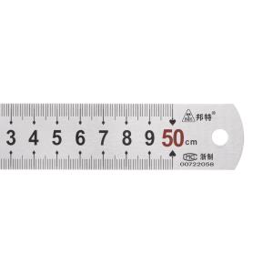 uxcell ステンレス定規 50 cm メタル定規 29 mm幅 インチとメートル