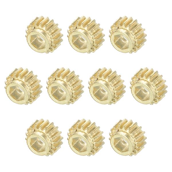 uxcell ギター弦チューニングペグギア チューナーギア 4 mm内側六角穴 ゴールド ギターチュ...