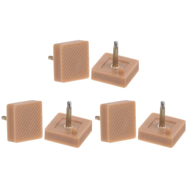 uxcell キトゥンヒールチップ TPU 靴交換タップキャップ 女性ハイヒール 2.4mmピン 1...