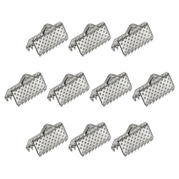 uxcell リボンクリンプクランプエンド 10 mm ブックマークピンチコードエンドクラスプ DI...