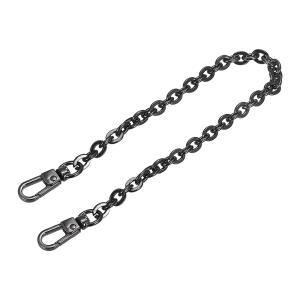 uxcell パースチェーンストラップ 200x6mm フラットチェーンストラップ ショルダークロスボディ交換用ストラップ ダークグレー