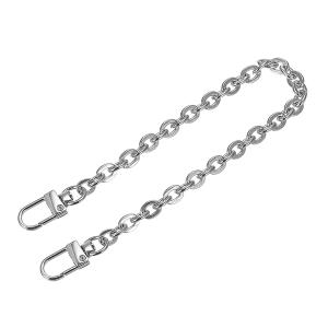 uxcell パースチェーンストラップ 200mmx7mm フラットチェーンストラップハンドバッグチェーンアクセサリー シルバートーン