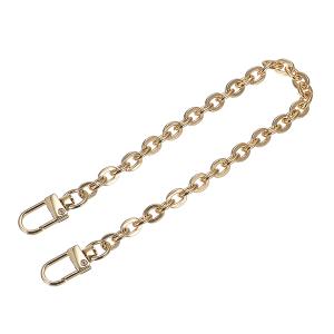 uxcell パースチェーンストラップ 200mmx7mm フラットチェーンストラップハンドバッグチェーンアクセサリー ゴールドトーン