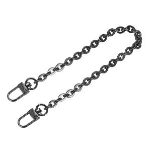 uxcell パースチェーンストラップ 200mmx7mm フラットチェーンストラップハンドバッグチェーンアクセサリー ダークグレー