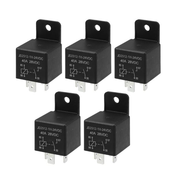 uxcell カーリレー 4ピン 24V 40Amp モデル JD2912 40A 28VDC 車載...