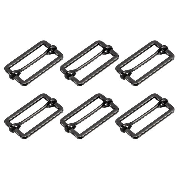 uxcell スライドバックル 25x13.5x2mm 金属長方形アジャスター トリグライド スライ...