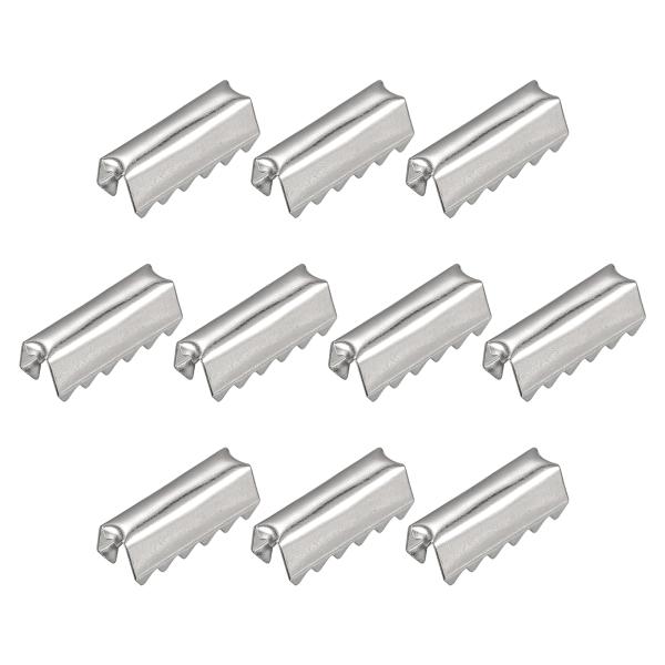 uxcell コードエンドストッパー コードエンドクラスプ コードエンドクリップ レザー装飾DIY用...