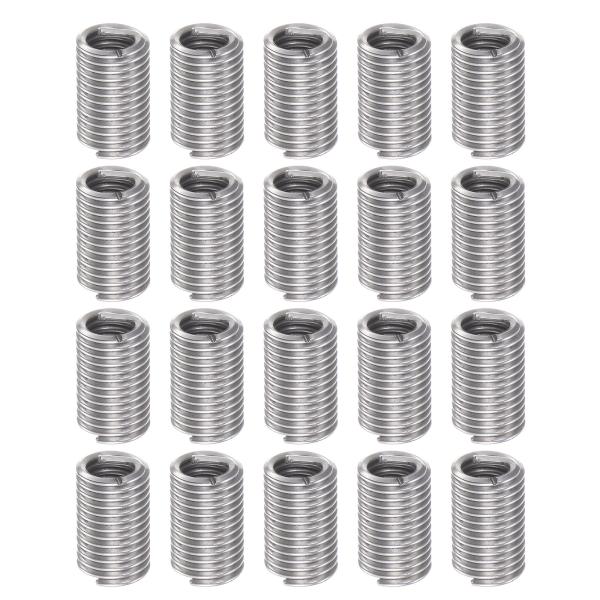 uxcell ワイヤねじインサート 1/4-20 UNC 3D 19.05mm 304ステンレス螺旋...
