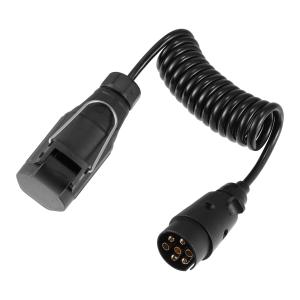 コイル式 7極 ジャンパー ケーブル トレーラー スパイラルケーブル