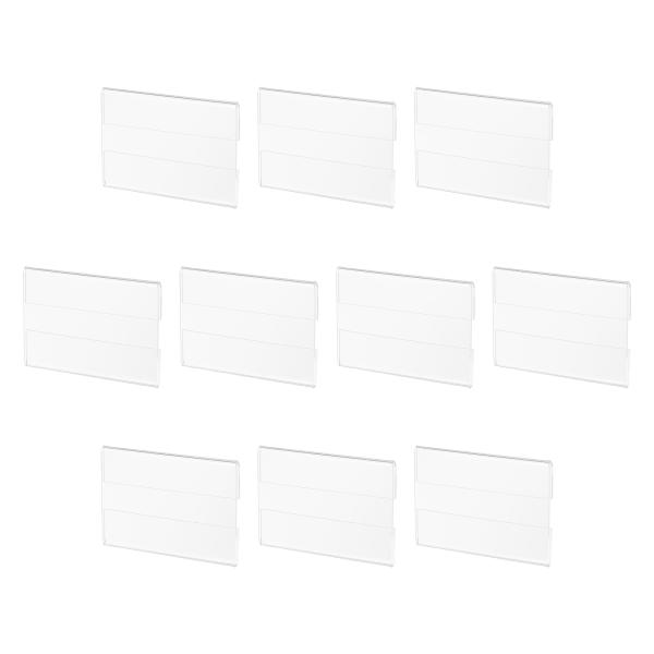 uxcell 壁掛けプライスタグサインホルダー 80 x 50 mm 水平タグ 衣料品 自家製 価格...