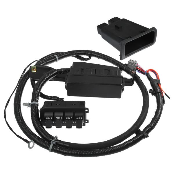 uxcell ロッカースイッチボックス 警告灯 4連コントローラーパネル Fordに対応 5C3Z1...