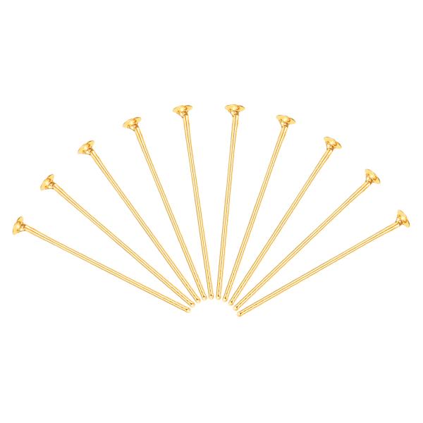 uxcell フラットヘッドピン アクセサリーヘッドピン ブラス製 イヤリング ブレスレット ネック...