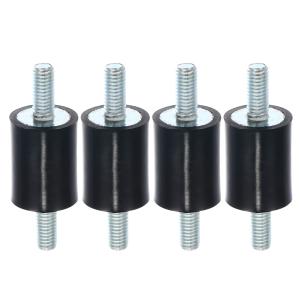 uxcell 4個 M5 車 防振 ゴム アイソレーターダンパー 15x20mm ゴム ボビンマウント 衝撃吸収マウント 圧縮機用 VVエンジン