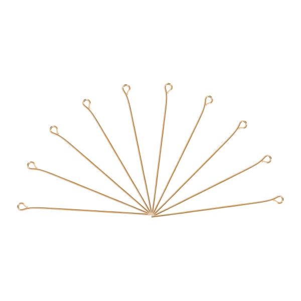 uxcell アイピン ジュエリーパーツアイピン 50mm アイアンアイピン ジュエリー製作 ピアス...