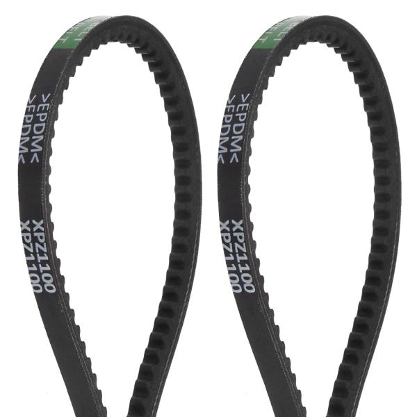 uxcell XPZ1100コグドVベルト 1110mm外側周囲長 10mm幅 8mm高さ ラバード...