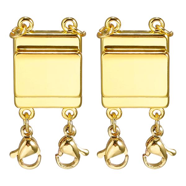 uxcell レイヤードネックレスクラスプ ネックレスコネクタ 2ストランド 磁気ネックレスセパレー...