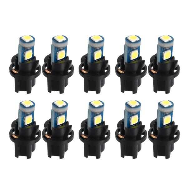 uxcell DC 12V T5 3030 3SMD LED電球ライト ホワイト ユニバーサル 車の...