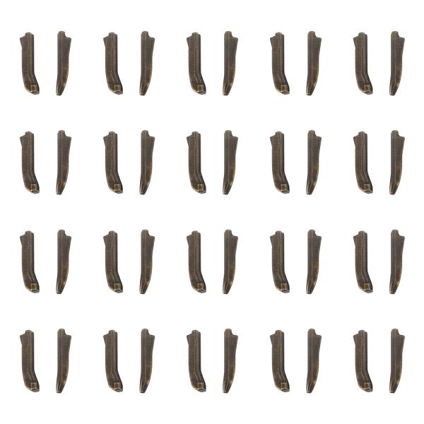 uxcell ダブルオープンジッパー修理ラッチキット #3インサートピン ジャケットコート双方向分離...