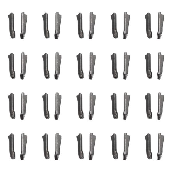 uxcell ダブルオープンジッパー修理ラッチキット #5インサートピン ジャケットコート双方向分離...