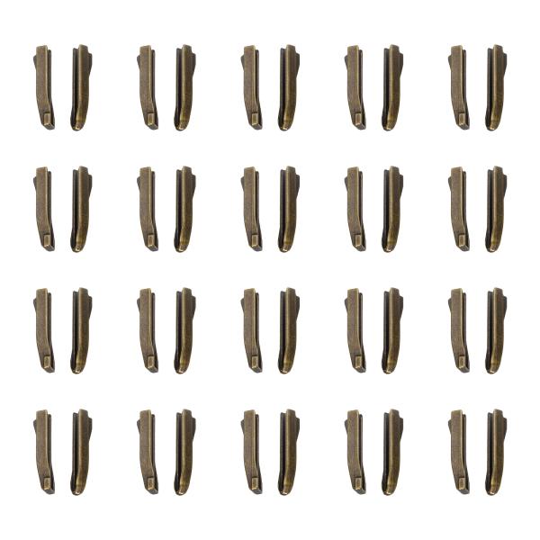 uxcell ダブルオープンジッパー修理ラッチキット #8インサートピン ジャケットコート双方向分離...