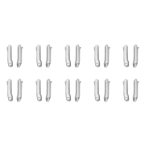 uxcell ダブルオープンジッパー修理ラッチキット #5インサートピン ジャケットコート双方向分離...