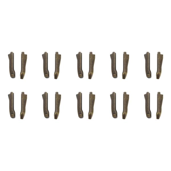 uxcell ダブルオープンジッパー修理ラッチキット #5インサートピン ジャケットコート双方向分離...