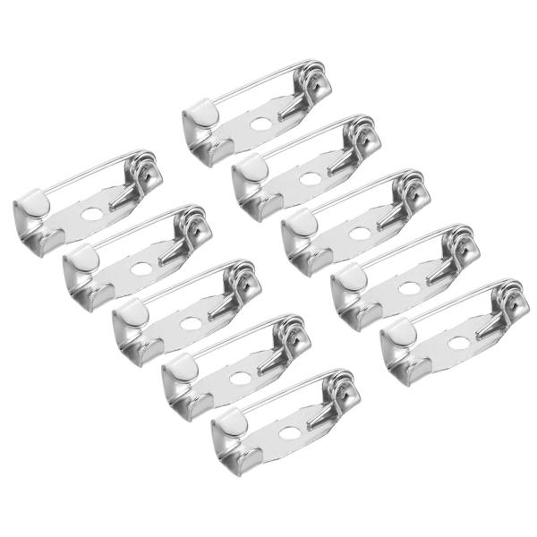 uxcell 安全バーピン 15 mm ブローチ クラスプピン バックス ID バッジ ネームカード...