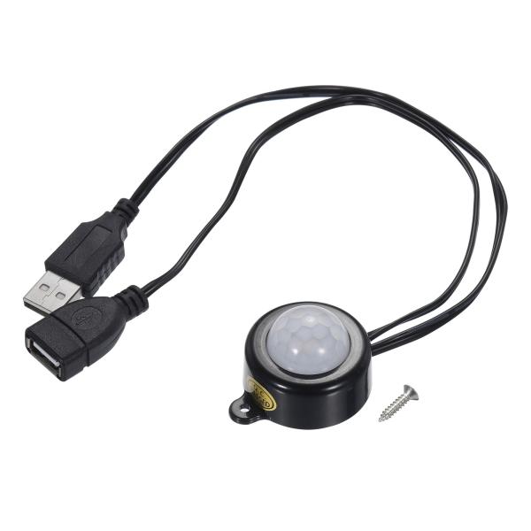 uxcell PIRモーション起動センサースイッチ DC 5V-24V 5A USBインターフェース...