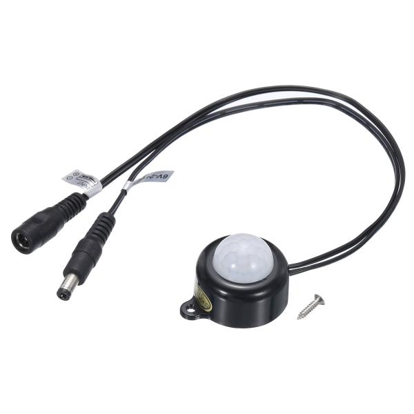 uxcell PIRモーション起動センサースイッチ DC 6V-24V 5A DCカプラーケーブル付...