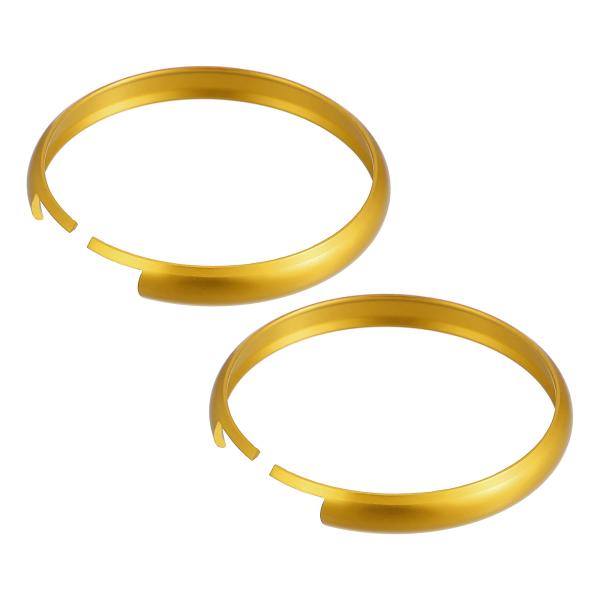 ACROPIX 車のリモートキーフォブカバーシェルケース アルミニウム合金 Miniに対応 ゴールド...