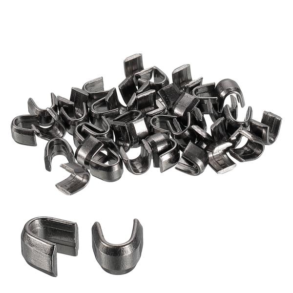 uxcell ジッパースライダーリテーナー #10 U型トップストッパー バッグコートジャケット用 ...