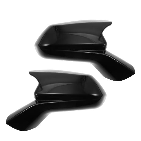 uxcell ドアウィングバックミラーサイドミラートリムシェル ブラック Chevroletに対応 ...