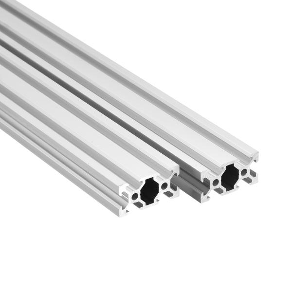 uxcell Vスロット 2040アルミ押出材 欧州規格 500mm長さ 陽極酸化レール ホワイト ...