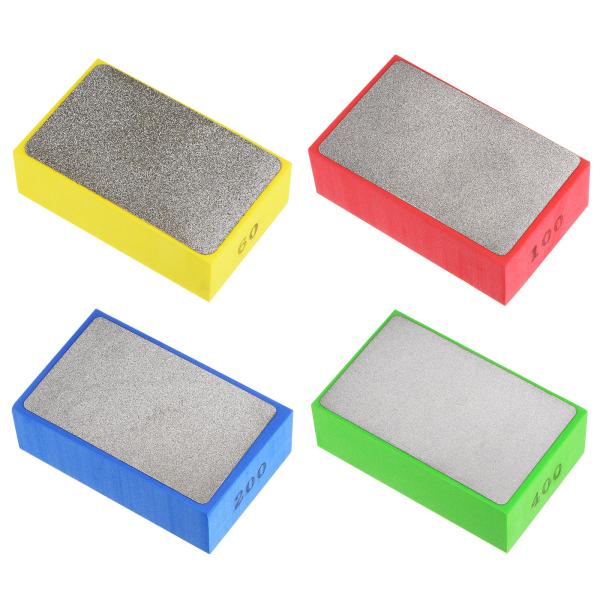 uxcell ダイヤモンド研磨パッドセット 60# 100# 200# 400# グリット サンドブ...