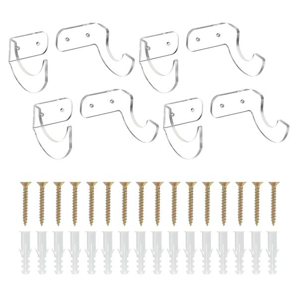 uxcell アクリル野球バット壁マウントホルダー ライトセーバーウォール 展示ラック 壁掛け剣スタ...