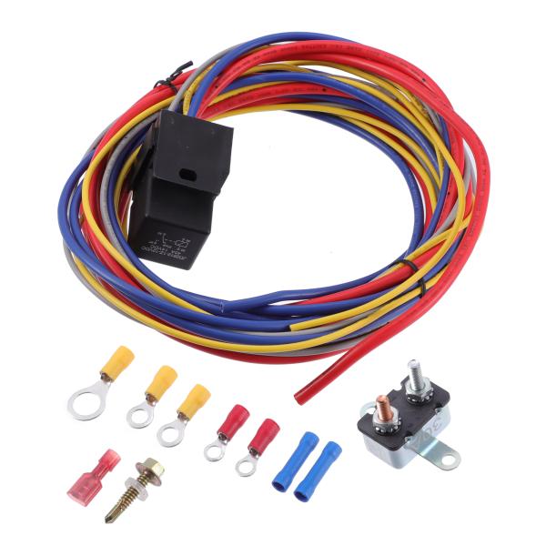 xAUTOHAUx電動燃料ポンプリレーキット燃料ポンプ配線ハーネス 30 アンペア 12V ロングワ...