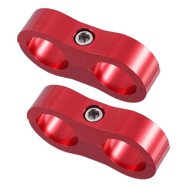 xAUTOHAUx車のホースセパレータークランプ 燃料ラインコネクタ 石油燃料ホース用 アルミニウム...