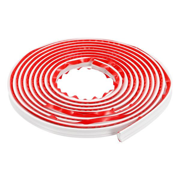 uxcell ウォールトリムモールディングトリム 柔軟 12mmx3M 壁エッジストリップ 自己接着...