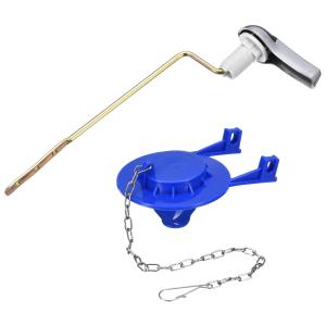 uxcell トイレハンドル交換キット フラッパー付き ユニバーサル