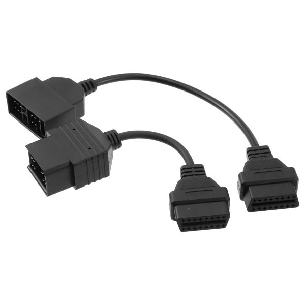 xAUTOHAUxOBD1-OBD2 22ピン-16ピン 17ピン-16ピン 診断ツール アダプター...