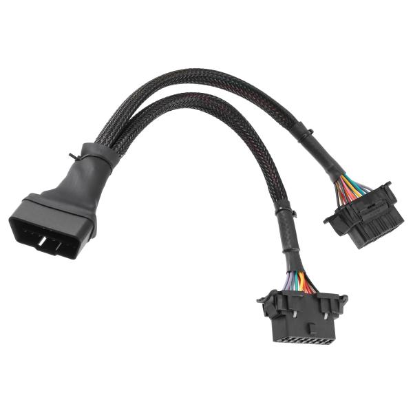 xAUTOHAUxOBD 2 16ピン1 〜 2スプリッターYケーブル 診断ツールアダプター コネク...