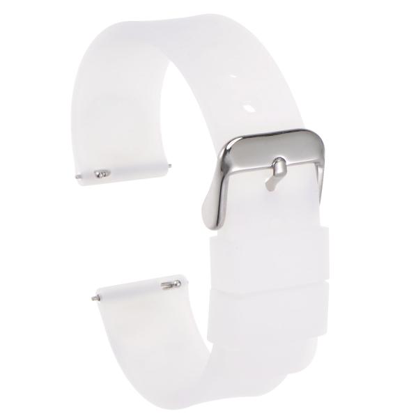 uxcell シリコン時計バンド 18mm幅 クイックリリース 柔らかい ゴム 交換用時計ストラップ...