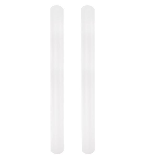 uxcell フォンダン麺棒 50cmx3.5cm PP プラスチック ノンスティック 生地ローラー...