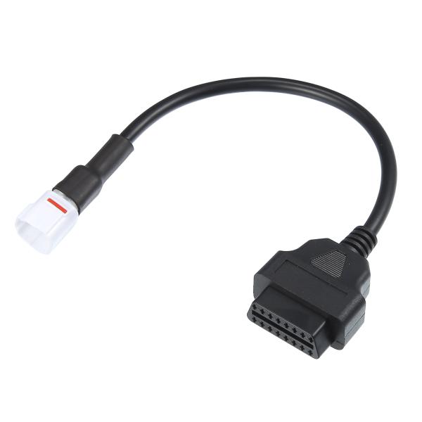 X AUTOHAUX ケーブルコード 診断アダプターケーブル 4ピン-OBDII オートバイOBD2...