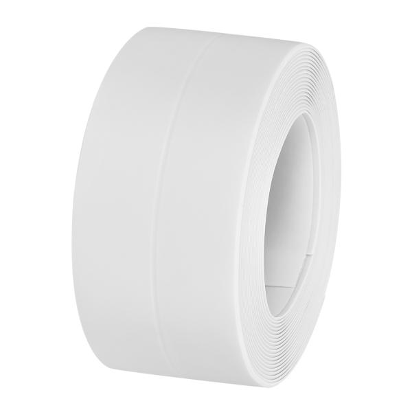 uxcell コーキングストリップテープ PVC自己粘着防水コーキングテープ バスルーム トイレ 3...