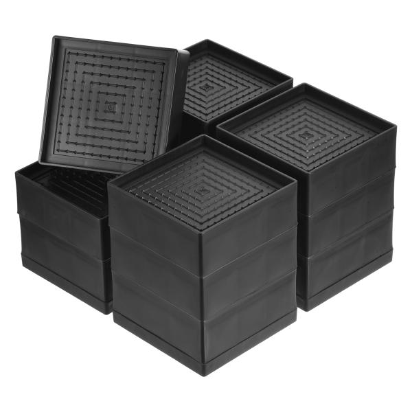 uxcell ベッドライザー4個セット 5.5"の家具ライザー ベッドデスクソファテーブルの高さ調節...