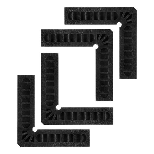 uxcell 位置決め正方形 直角クランプ 90度コーナークランプ 木工用 100x100mm ブラ...