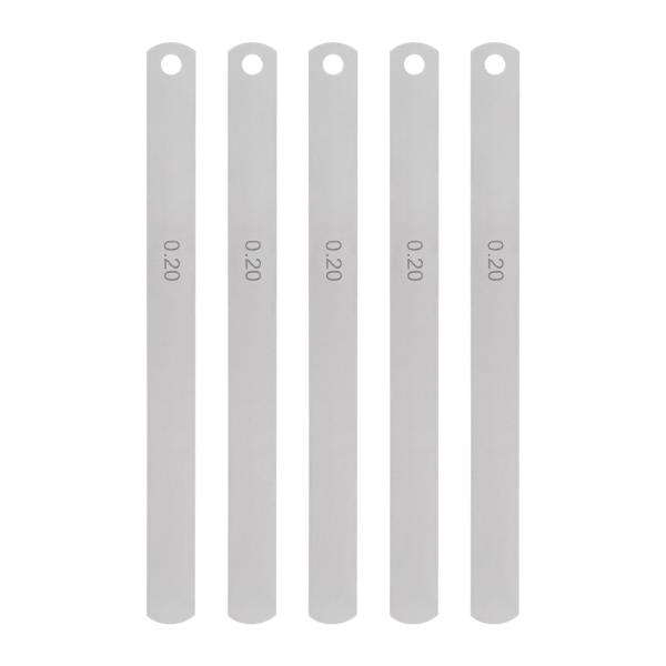 uxcell Mn鋼隙間ゲージ 0.2mm厚さ 150mm長さ メトリックフィラー厚さゲージ ギャッ...