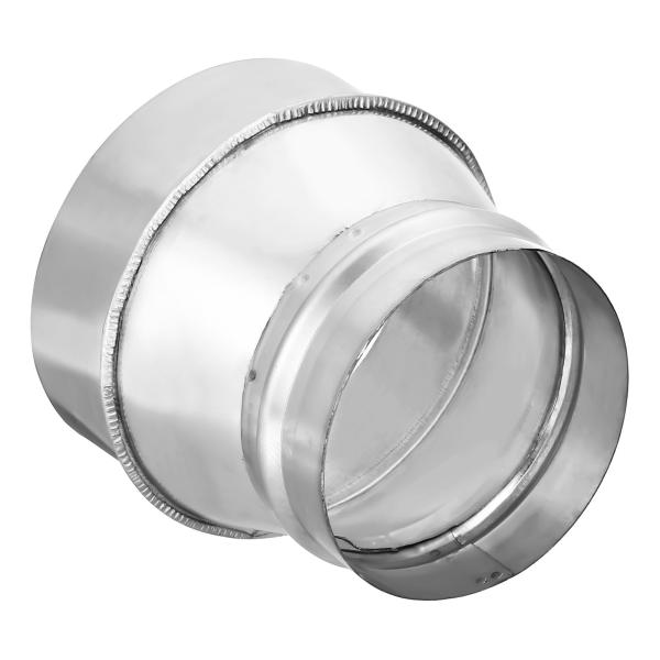 uxcell PATIKIL ダクトレデューサーコネクターアダプター 12ー10cm 亜鉛メッキ鋼 ...